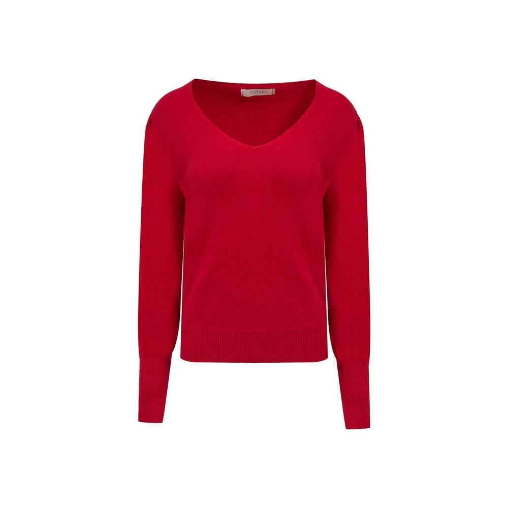 NEW ASTRID women's candy apple sweater in red